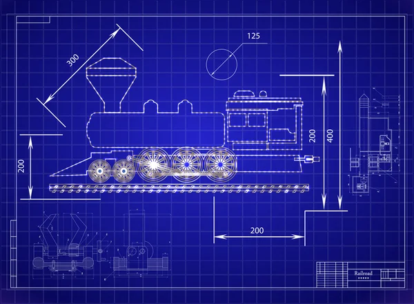 Locomotive — Stock Vector