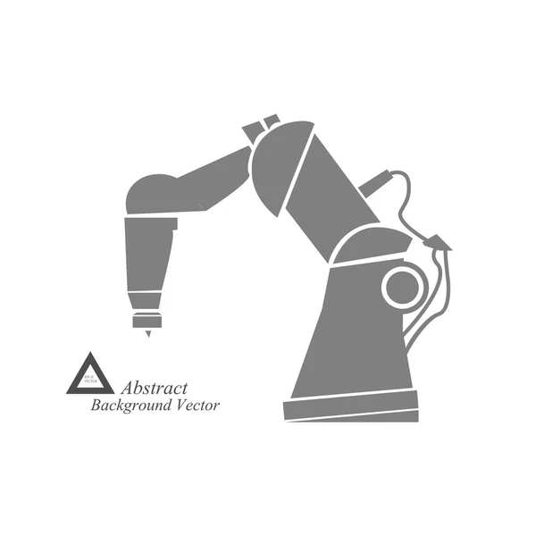 Robotica, robot hand, robot pictogram — Stockvector