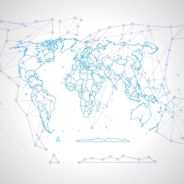 Mapa político del mundo — Archivo Imágenes Vectoriales