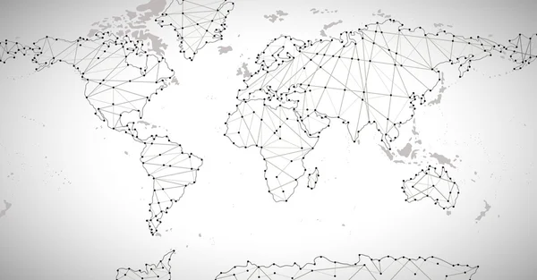 Polityczna mapa świata — Wektor stockowy