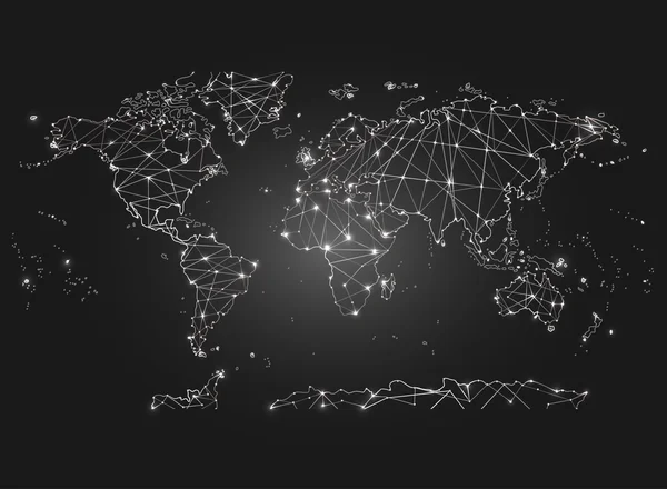 世界の政治地図 — ストックベクタ