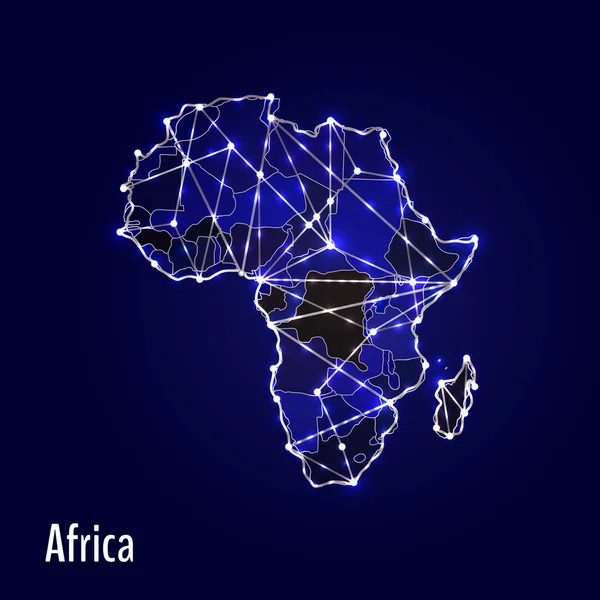 Ícone África — Vetor de Stock