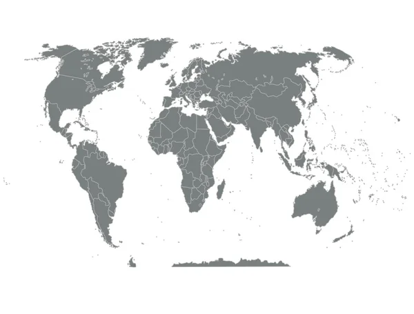 Politische Landkarte der Welt — Stockvektor