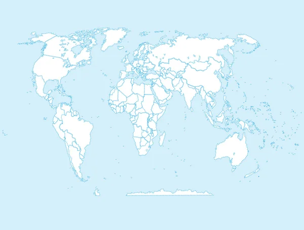 Mapa político do mundo —  Vetores de Stock