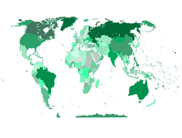 Mapa político del mundo — Vector de stock