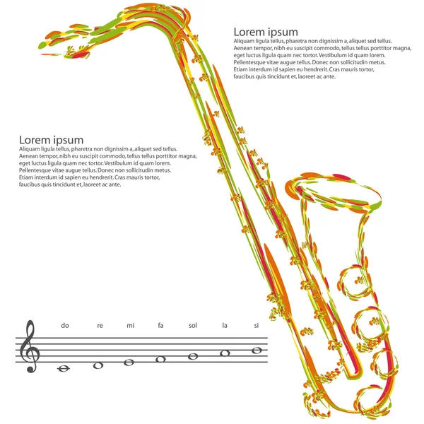 Saxophone — Stock Vector