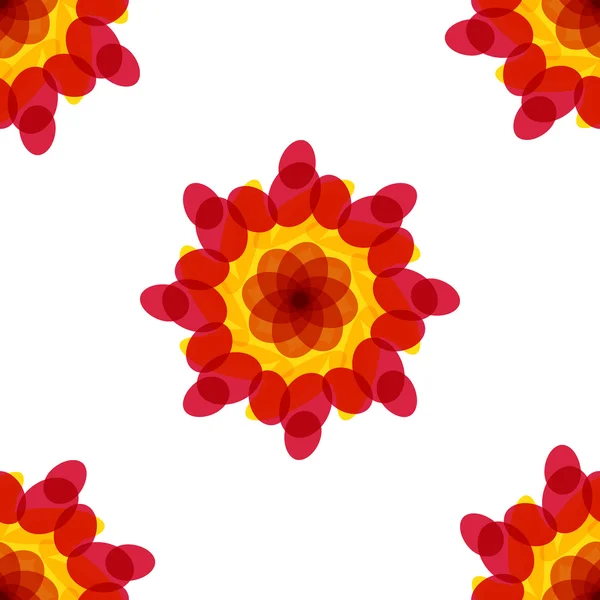Fleurs abstraction fond rose — Image vectorielle