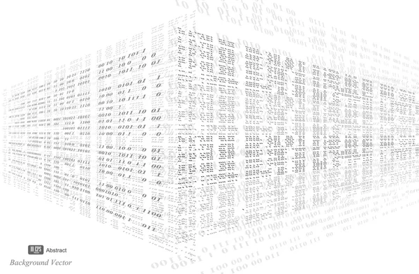 Abstraktní pozadí binární kód — Stockový vektor