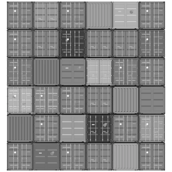 Containers set vector — Stock Vector