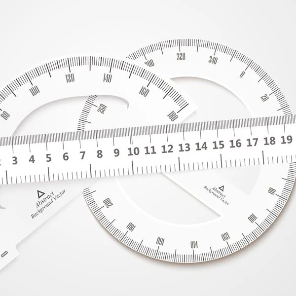 Linialen meten pictogram object — Stockvector