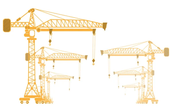 Hög höjd crane denhöjd crane — Stock vektor
