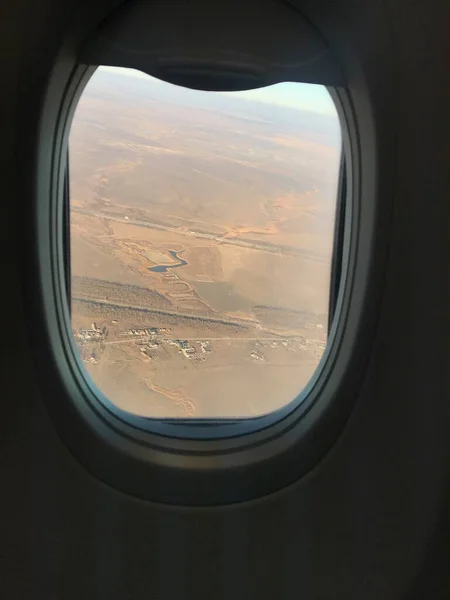 Uçak Penceresinden Görüntüle — Stok fotoğraf