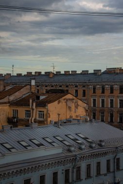 St. Petersburg Rusya 'nın çatılarında gözlem platformları