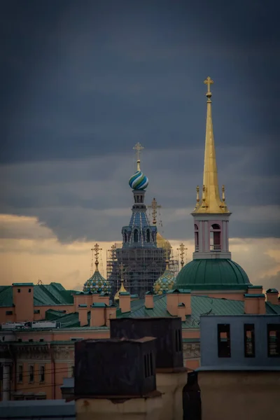 Observation Platforms Roofs Petersburg Russia — Stock Photo, Image