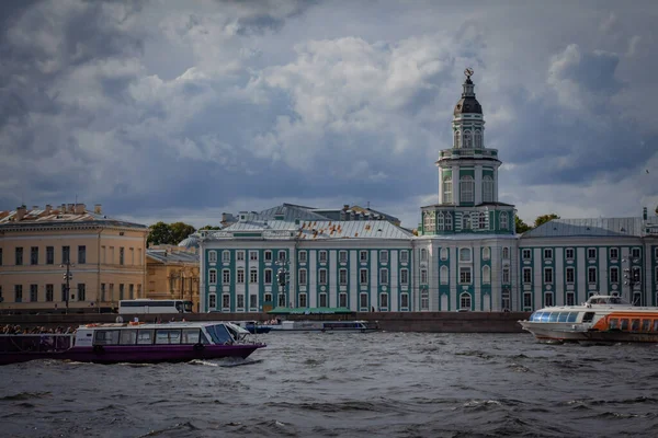 Boats Water Saint Petersburg Russia — Stock Photo, Image