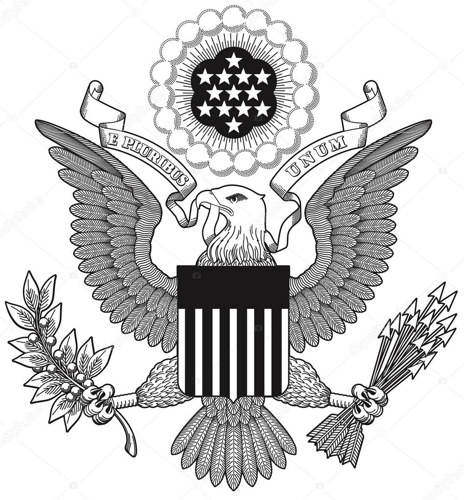 american coat of arms vector