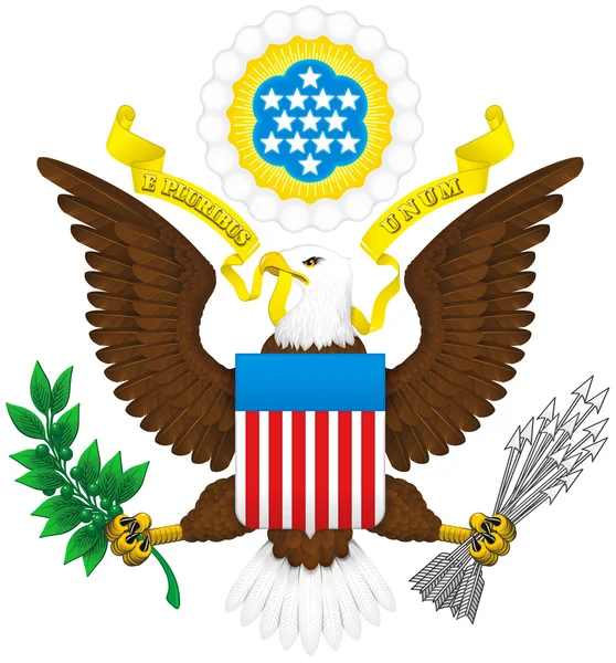 Escudo de armas de los Estados Unidos —  Fotos de Stock