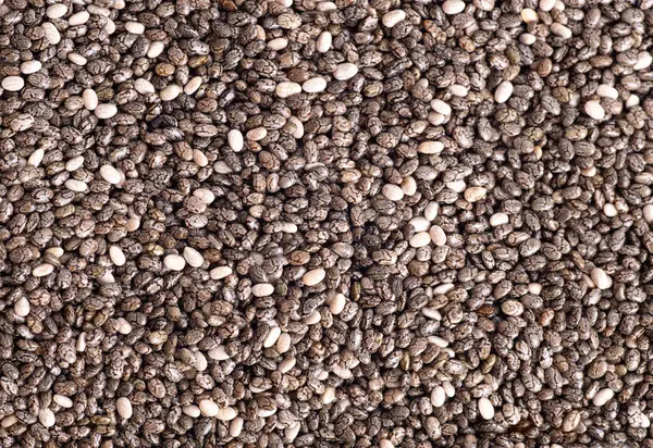 Chia Seeds Macro Background — Stock Photo, Image