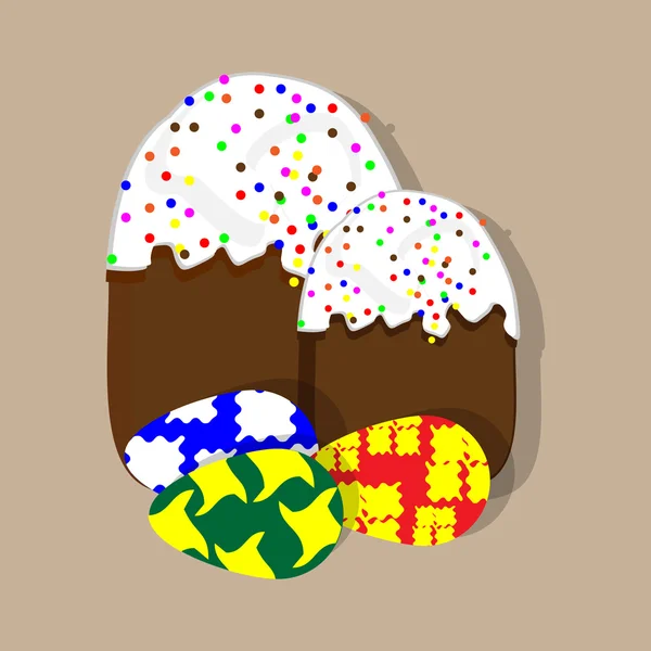 Wielkanocne jajka wielkanocne — Wektor stockowy