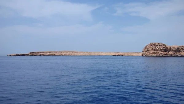 Vista Deslumbrante Península Sinai Partir Mar Vermelho Egito — Fotografia de Stock