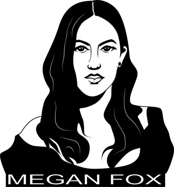 Меган Фокс — стоковий вектор