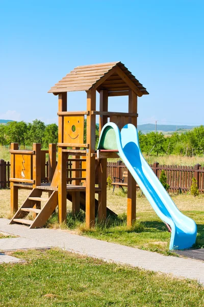 Slide for the kids on the playground ロイヤリティフリーのストック写真