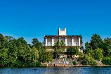 The view on the Dnipro river in Kyiv city