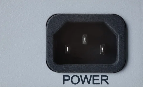 Closeup güç konektörü — Stok fotoğraf