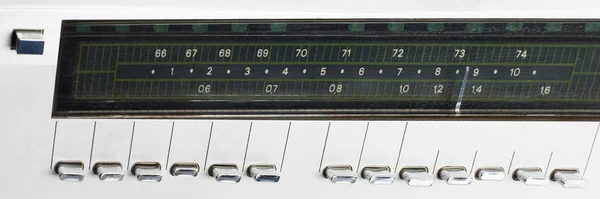 The tuning scale of the radio — Stock Photo, Image