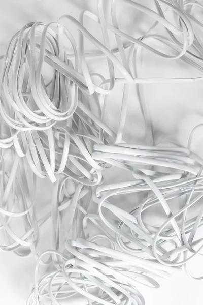 White tangled wires — Stock Photo, Image