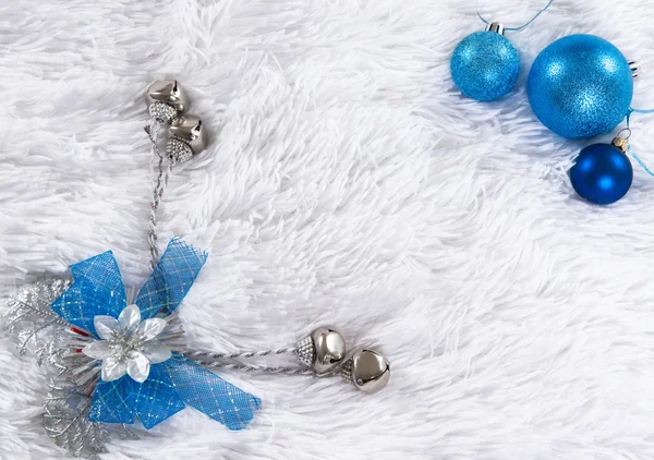 Blue Christmas frame — Stock Photo, Image