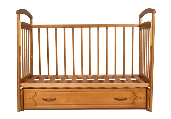 Empty wooden cot — Stock Photo, Image