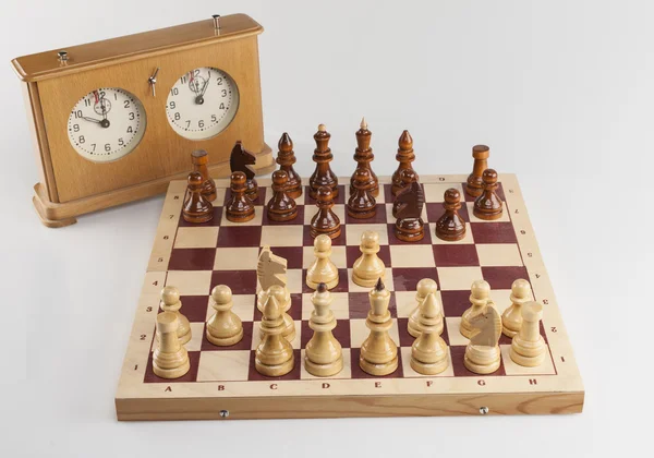 チェス盤: ピルツ ・ ディフェンス ストックフォト