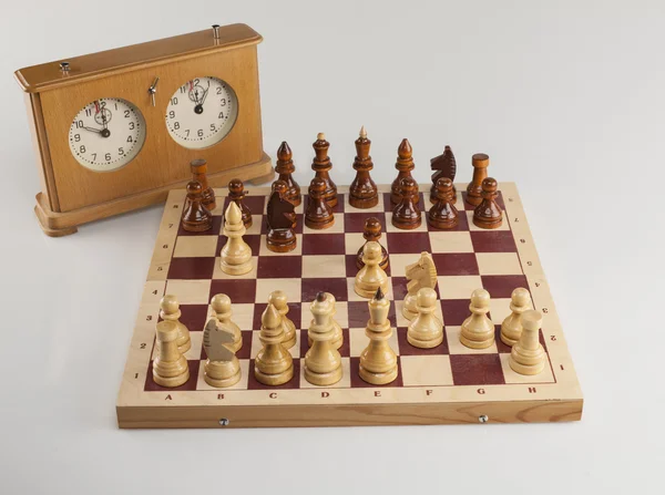 チェス盤: スペイン語オープニング ロイヤリティフリーのストック画像
