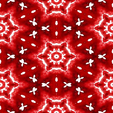 Sorunsuz kırmızı Noel arka plan beyaz kar taneleri ile