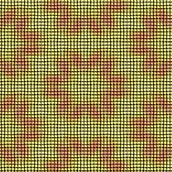 Abstracte geel gebreide textuur met bloemenpatroon gemaakt naadloze — Stockfoto