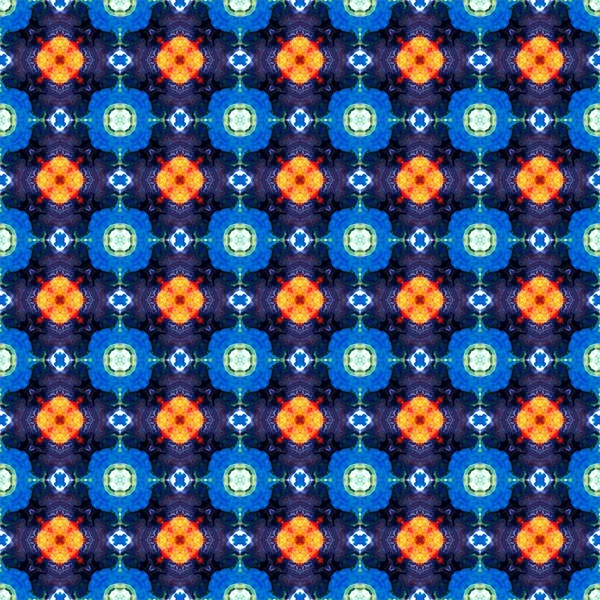 Абстрактна синьо-помаранчева пунктирна текстура або фон зроблений безшовним — стокове фото