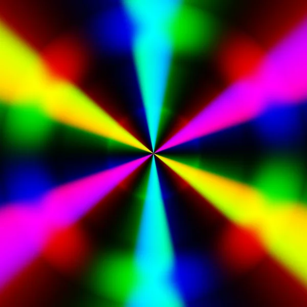 Hélice borrosa de colores en movimiento de alta velocidad con luces bokeh en el fondo —  Fotos de Stock