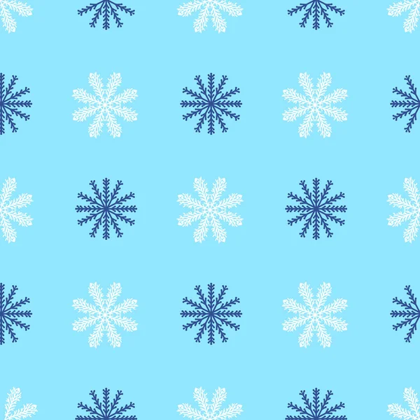 Färg snöflingor mönster i doodle teknik för design. — Stock vektor