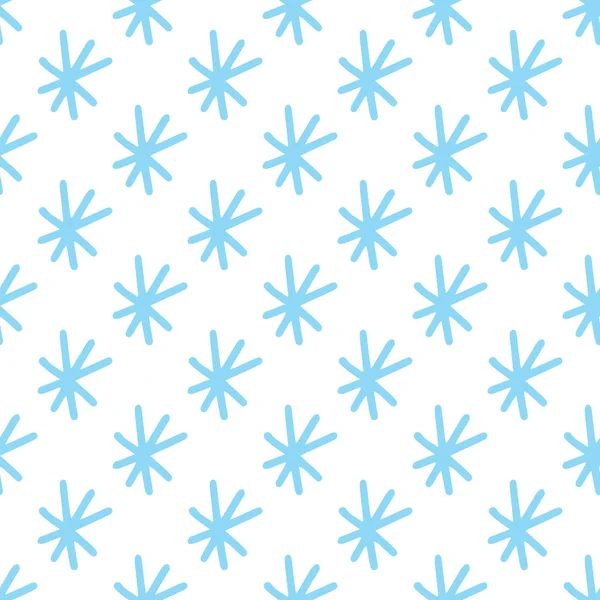 Кольоровий візерунок сніжинки в каракулі техніці дизайну — стоковий вектор