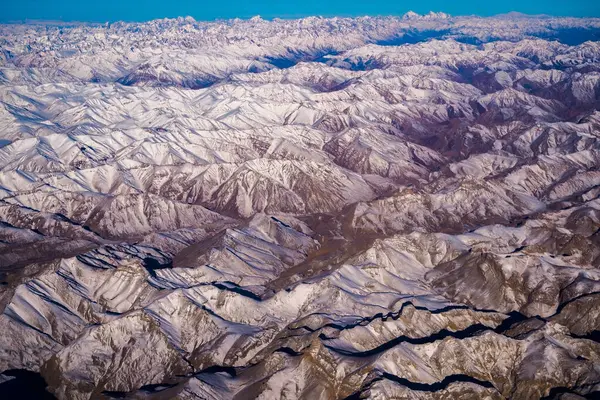 Kilátás Táj Városkép Leh Ladakh Village Himalája Hegyvonulat Szempontból Leh — Stock Fotó