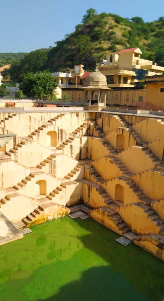 Panna Meena Kund Jaipur Jaipur Bulunan Eski Bir Basamaktır — Stok fotoğraf