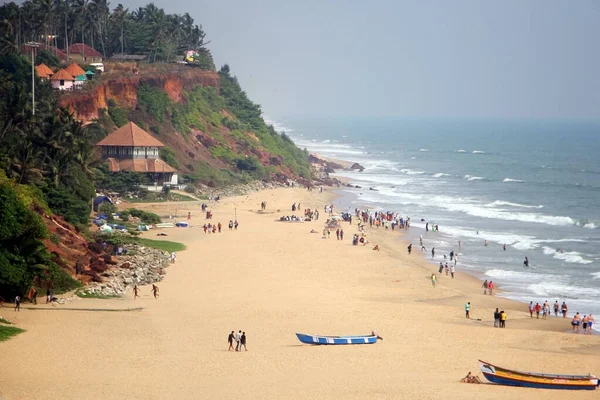 Praia Coco Pendurar Palmeiras — Fotografia de Stock