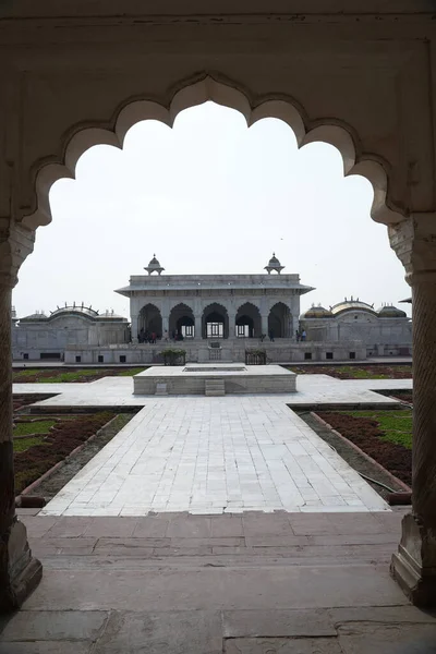 Agra Fort Είναι Ένα Ιστορικό Φρούριο Στην Πόλη Agra Uttar — Φωτογραφία Αρχείου
