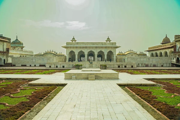 Agra Fort Είναι Ένα Ιστορικό Φρούριο Στην Πόλη Agra Uttar — Φωτογραφία Αρχείου