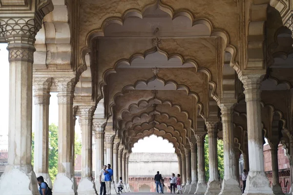 아그라 Agra Fort 인도의 우타르프라데시에 역사적 요새이다 — 스톡 사진