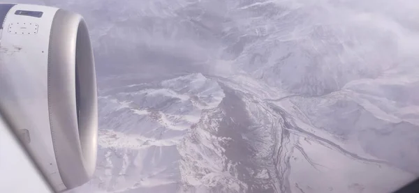Paesaggio Aereo Delle Alpi Nel Nord Dell India Durante Stagione — Foto Stock