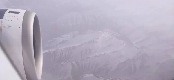 Paesaggio Aereo Delle Alpi Nel Nord Dell India Durante Stagione — Foto Stock