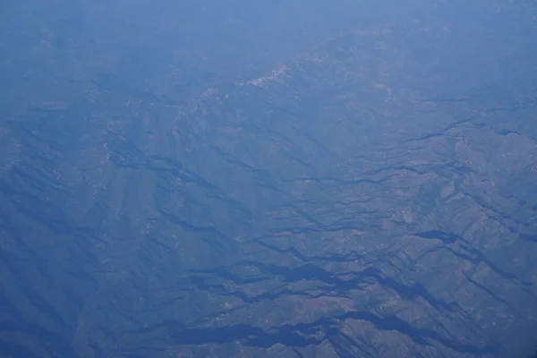 Paysage Aérien Des Alpes Inde Nord Pendant Saison Hivernale Avec — Photo