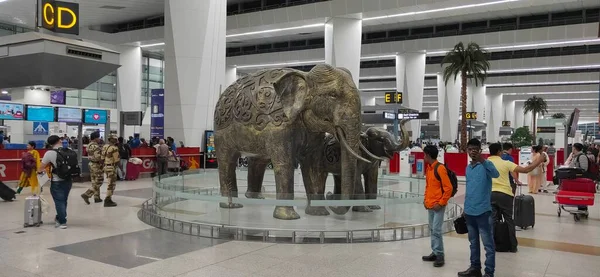 Aeropuerto Internacional Indira Gandhi Aeropuerto Situado Ciudad Delhi —  Fotos de Stock
